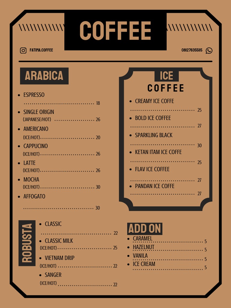 Menu Terbaru | PDF | Coffee | Drink