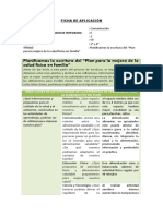 Planificamos La Escritura Del "Plan para La Mejora de La Salud F Sica en Familia" Í