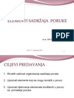 9 Elementi Sadržaja Poruke