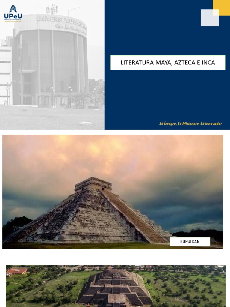 1 Ppt Literatura Maya Azteca E Inca Pdf Civilización Maya