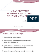 13 Prilagođavanje Komunikacije Ciljnoj Skupini I Media Splet