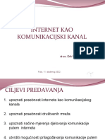 12 Internet Kao Komunikacijski Kanal