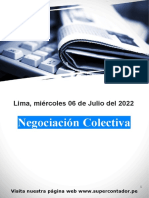 Noticia 3 06-07-2022 Negociación Colectiva