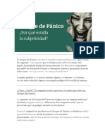 ¿Cómo ¿"Habla"? La Angustia Masiva Que Ataca Al Sujeto Que Sufre Un Ataque de Pánico?