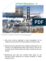 L13 - Design of Compression Members - Axially Loaded