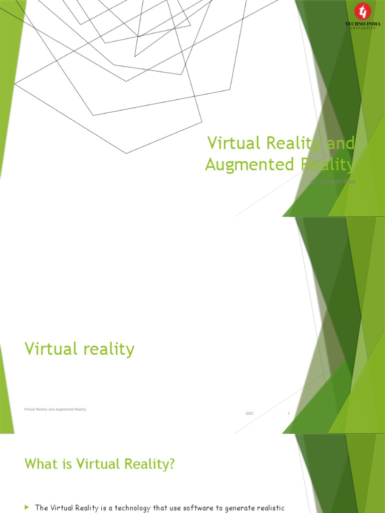 Understanding VR and AR Technologies | PDF | Virtual Reality ...