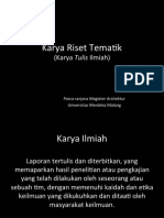 Riset Tematik - Jurnal Penelitian