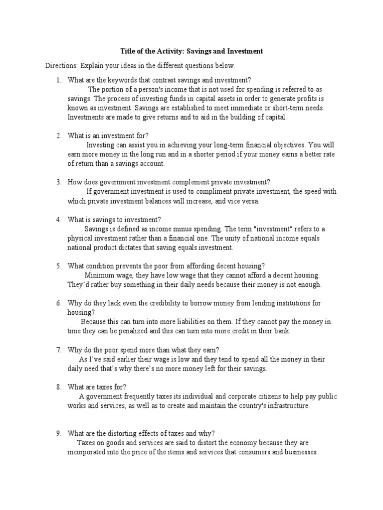 Quarter 3 Activity Sheet 6 PDF Taxes Employment