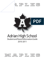 Adrian High School Student Guide 2010-2011