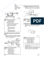 Checking piston and ring specifications