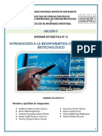 Informe de Práctica 11 - Biotecnologia Molecular 2022-FII