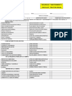 Checklist Tractor Oruga