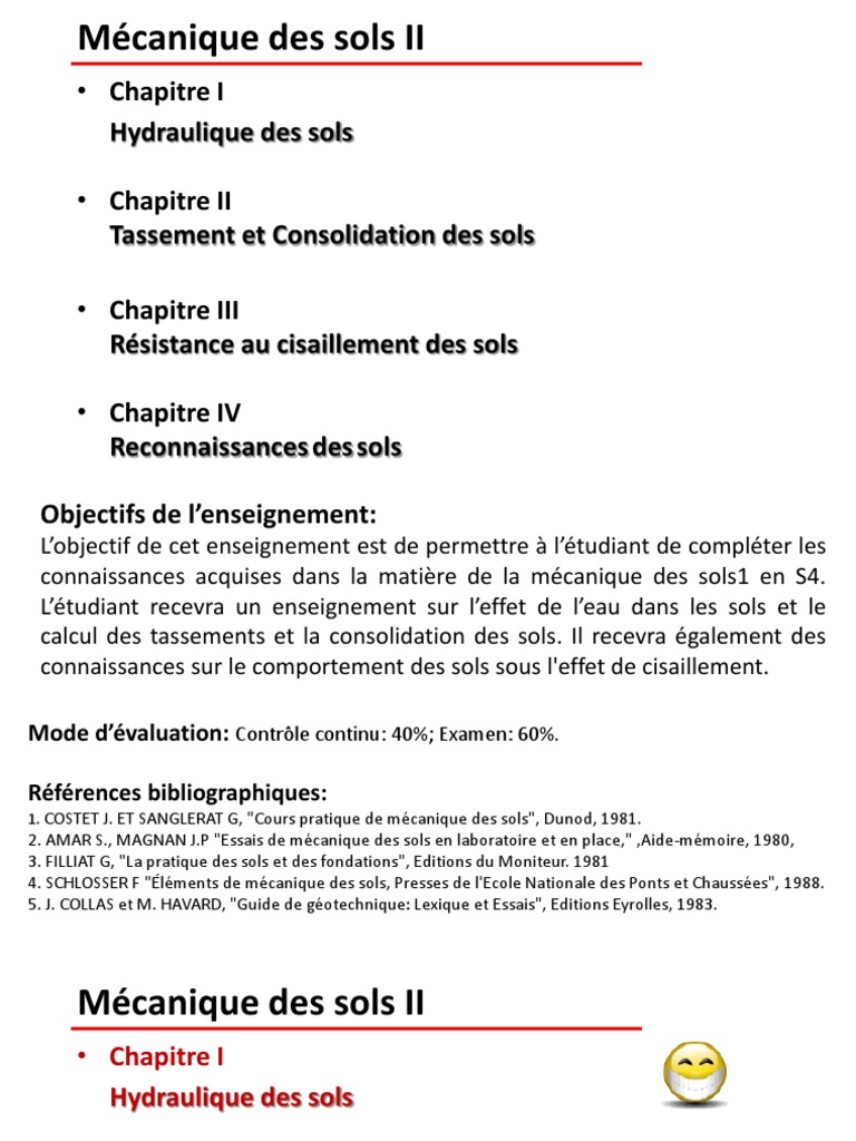 Hydraulique et comportement des sols | PDF | Perméabilité (fluide) | Argile
