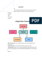 Single and Multiple Row Functions in Oracle SQL