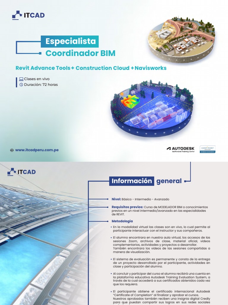Especialista Coordinador BIM Silabo | PDF | Autodesk Revit | Informática