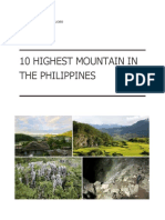 10 Highest Mountain in The Philippines