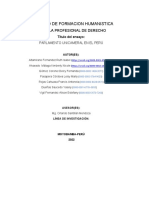 Informe Derecho Constitucional Parlamento Unicameral en El Perú