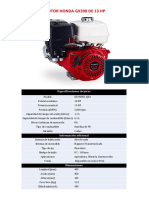 Ficha Tecnica Motor GX390-13HP