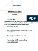 Comprehention Skills PDF