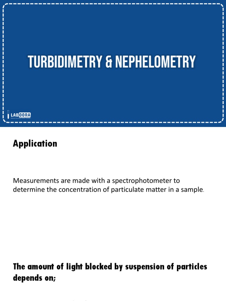 07 Turbidimetry Nephelometry & Laser PDF