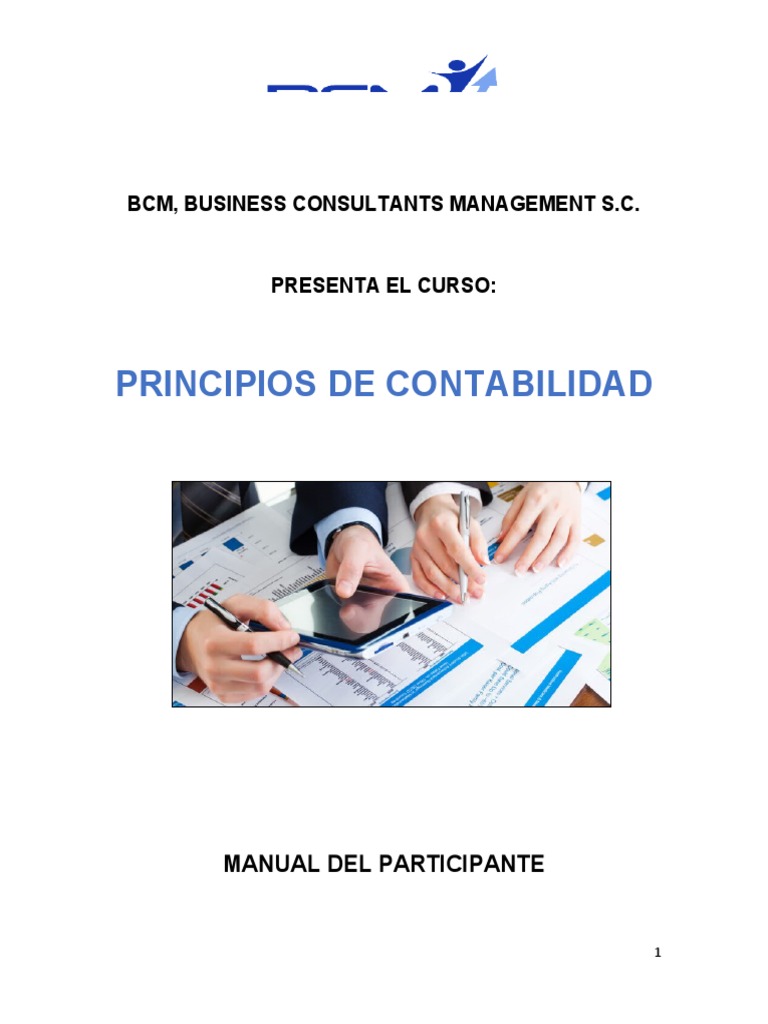 Curso de Principios de Contabilidad | PDF | Contabilidad | Bancos