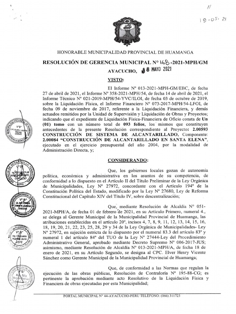 J R - G - M - 168 - Emitido - 18052021 | PDF | Business | Industrias de ...