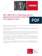 Presentacion - Iso 180912014 Directrices para La Aplicacion de La Norma Iso 90012008 en El Gobierno Local