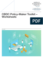 WEF CBDC Policymaker Toolkit Worksheets