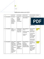 Planificación Sesiones