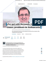 Asobancaria Por Qué Renunció Su Presidente Hernando José Gómez - Sector Financiero - Economía