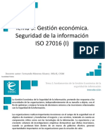 Presentación - M6T3 - Gestión Económica. Seguridad de La Información ISO 27016