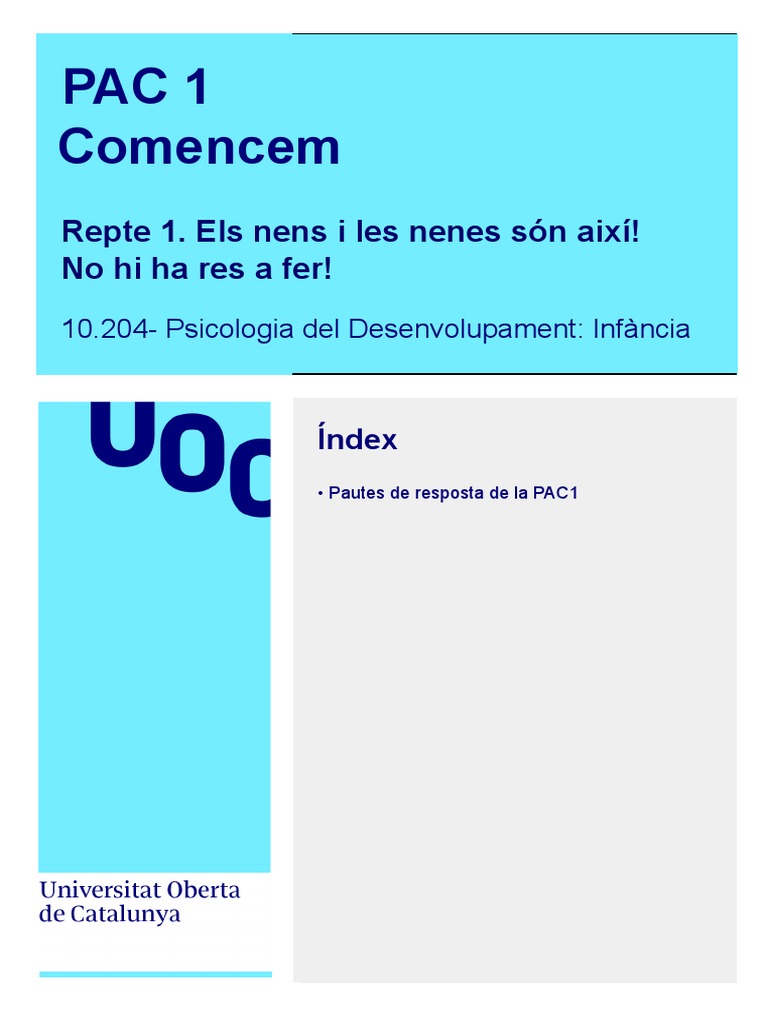 Pautes-Resposta - PAC1 2n Semestre 2021-22 | PDF