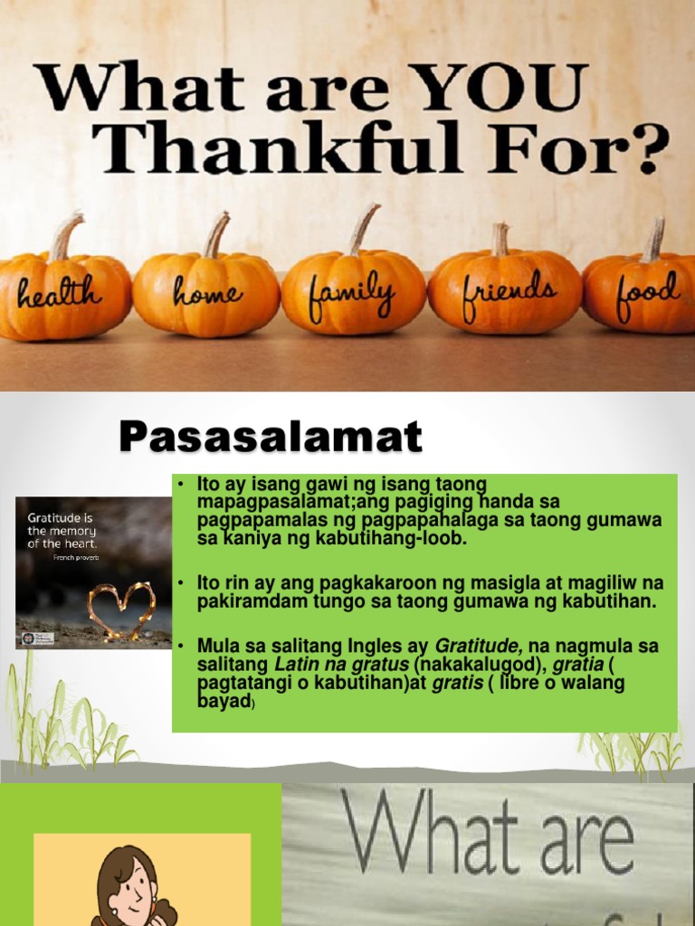 Week 2 Pasasalamat | PDF