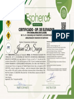 Certificado operador elevador cremalheira