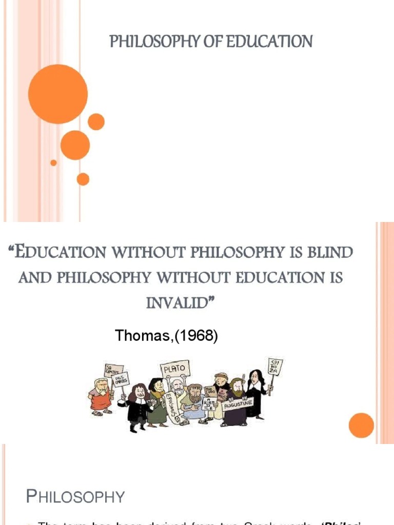 philosophy of education PDF