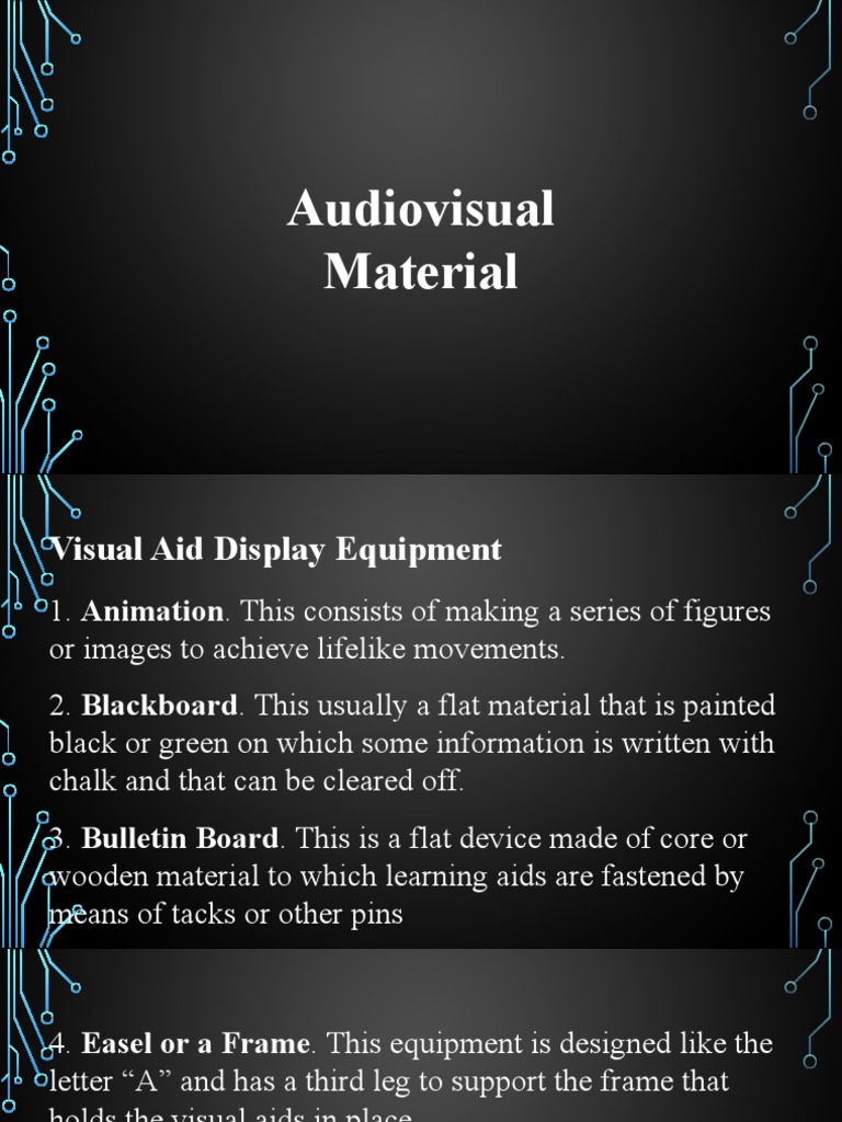 Audio Visual PDF Equipment