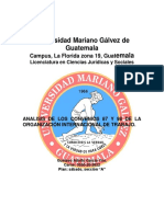 Análisis de los convenios 87 y 98 de la OIT y su aplicación en Guatemala