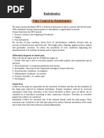 Endodontics Pain Control in Endodontics: Differential Diagnosis of Dental Pain