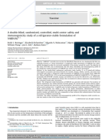 A Double-Blind, Randomized, Controlled, Multi-Center Safety and Immunogenicity Study of A Refrigerator-Stable Formulation of Varivax