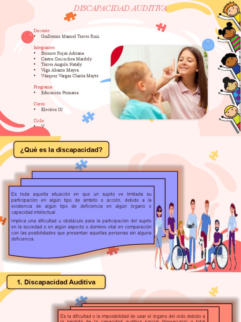 Discapacidad Auditiva | PDF | Ciencias de la Salud | Especialidades Medicas