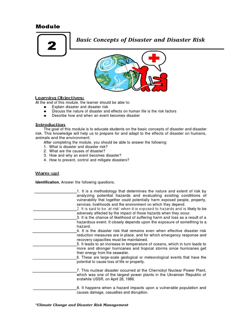 Module-2-DISASTER-AND-DISASTER-RISK 2 | PDF | Hazards | Risk