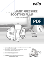 Automatic Pressure Boosting Pump Manual