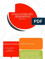 Evaluación desempeño importancia métodos