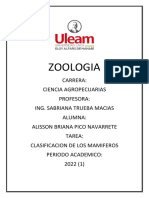Zoologia clSIFICACION