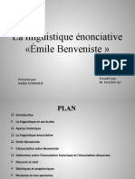 La Linguistique Énonciative (Ferdaous)