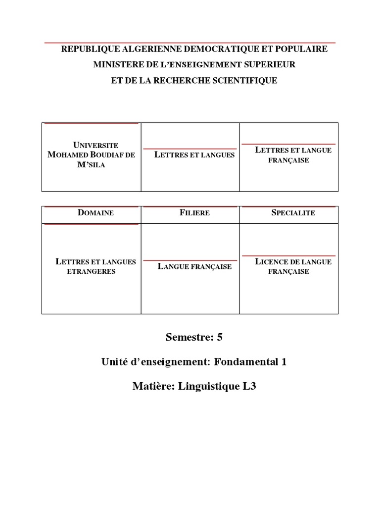 Cours de Linguistique et Sociolinguistique | PDF | Sociolinguistique ...