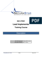 SecuraStar ISO 27001 Implementation Training PDF Download 2014