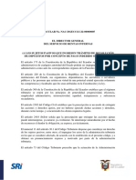 CIRCULAR No. NAC-DGECCGC22-00000005