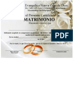 Diploma Matrimonio