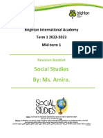 Social Studies Revision Booklet (Term 1)